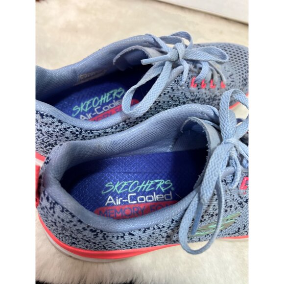 Sketchers Air cooled memory foam Ultra groove blue sneaker women size 6 - Picture 7 of 9